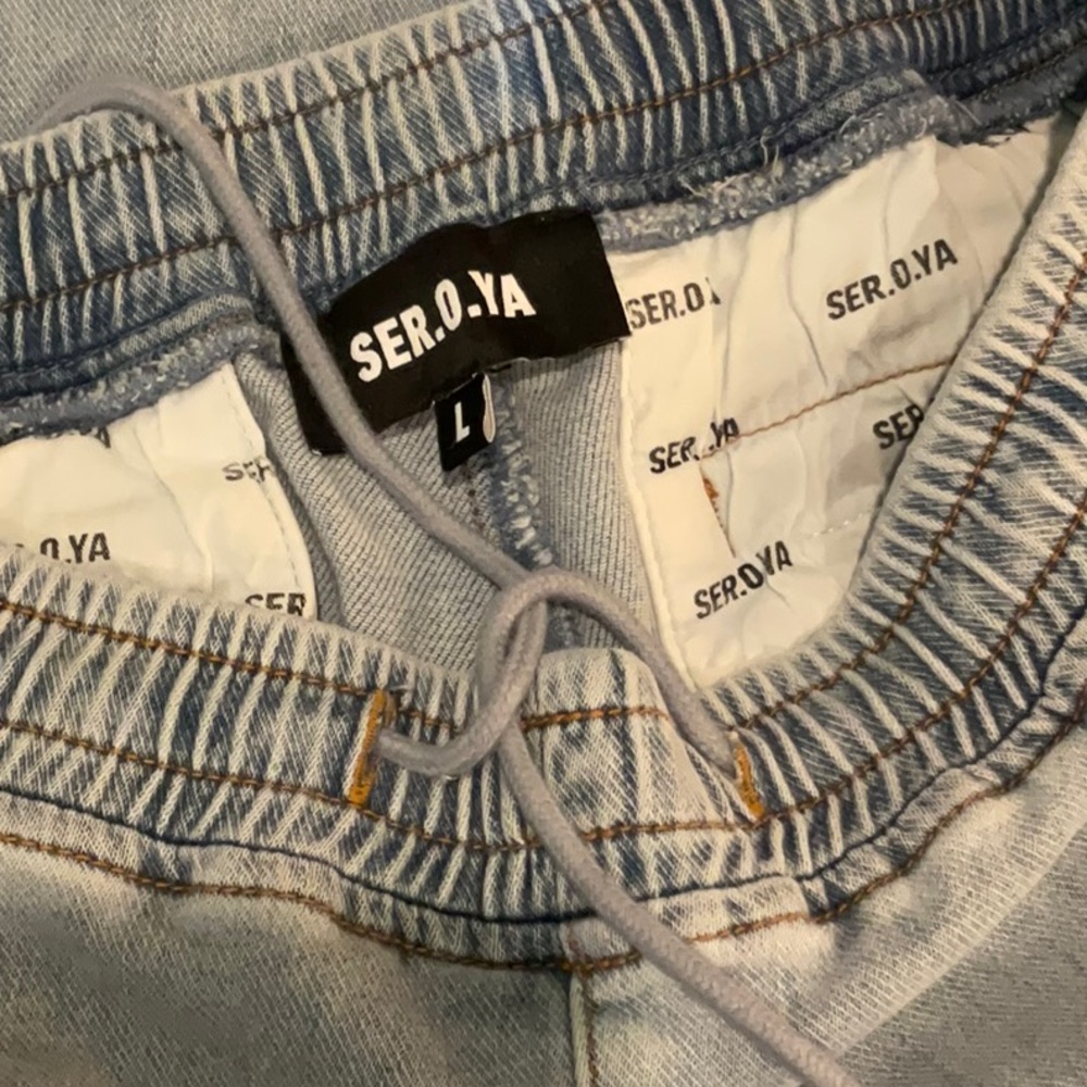 SER.O.YA Gabbi Wide Leg Light Blue Jeans - Picture 6 of 7